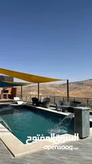  10 مزرعة وشاليه فيلا طلة الجبل في بيرين للايجار اليومي والاسبوعي والشهري اطلالة ولا بالخيال نتشرف فيكم