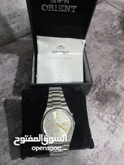  5 ساعه اورينت ياباني اصلي اوتوماتيك (لون فضي) كلاسيكي