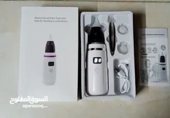  5 جهاز شفط و تنظيف الأنف و الاذن الكهربائي شفاط سوائل منظف انف و اذن يعمل بالشحن شاشه ديجيتال 5 سرعات