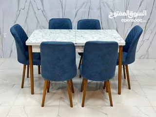  28 ميز طعام تركي مع 6 كراسي درجة اولى