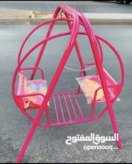  6 مرجيحة مزدوجة للاطفال   تمنح الطفل جوا من المتعة واللعب  مرجيحه حديد بمواصفات عاليه
