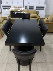  3 طاولة سفرة خشب زان