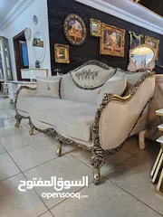 15 طقم كنب دمياطي  خشب زان قماش سليفا تحريف يدوي اعلى جودة من المصنع لبيتك