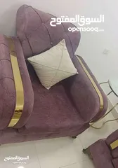  4 طقم كنب 7 مقاعد مع طاولات مع برداية وكالة