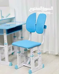 4 مكتب اطفال مع كرسي طبي + هدية علبة الوان  وفر لطفلك مساحة مثالية للمذاكرة والرسم واللعب
