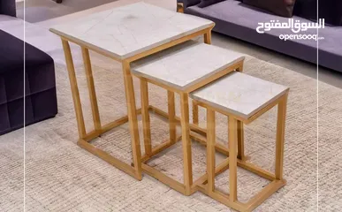  13 طرابيزات حديد باسعار مميزه لون ذهبي و فضي كل موديل الو سعر مختلف