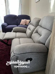  9 طقم كنب استرخاء من هوم سنتر قابل للفتح و الاغلاق - حالة جيد جداً كالجديد Recliners from home center