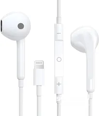  5 HeadSet Apple Original 100% سماعات ايفون الاصلية لاجهزة ايفون من 7 حتى  اصلي 100 الآيفون 14 برو ماكس