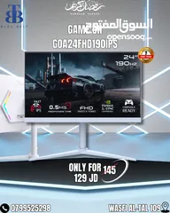  1 GAMEON GOA24FHD190IPS Artic Pro Series 24" شاشة جيم اون لون ابيض بجنن وصورة احلى
