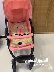  3 كرسي سيارة وعربة اطفال بمدينة الرياض