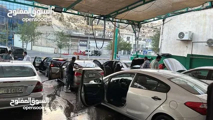  1 فرصة استثمارية ذهبية محطه غسيل سيارات وكل ما يلزم السيارات في مكان واحد للبيع