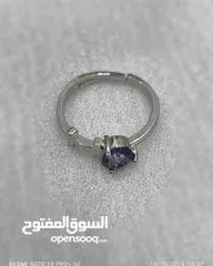  4 محبس فضة طلاء ثابت