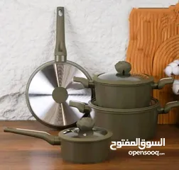  2 جهّزي مطبخك بأفضل الأطقم وبألوان تخطف الأنظار!*طقم الطهي الملوكي الفاخر وألوان تناسب ذوقك الرفيع