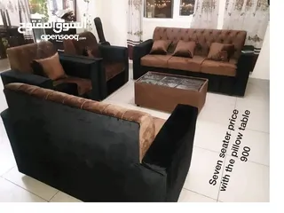  7 طقم أريكة جديد بسعر جيد جدًا..i have new sofa set