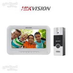  7 انتركم فيديو صوت وصورة hikvision شامل التركيب والتشغيل