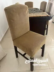  4 طاولة سفرة 6 كراسي