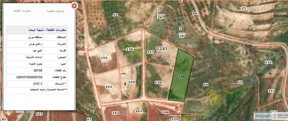  1 قطعة أرض مميزة ذات اطلالة ، خلف جامعة جرش الحكومية