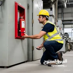  19 ا اجهزه انذار حريق ومعدات اطفاء الحريق ومعدات السلامه العامه