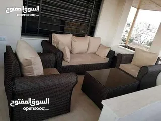  16 اثاث حدائق و كافيهات من خيزران طبيعي ورتان ومراجيح واثاث معدنية