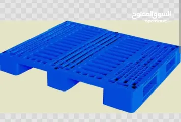  1 Plastic Pallet 120 x100 x15 CM BLUE COLOR -