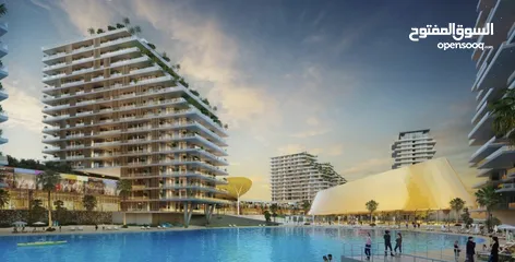  7 شقة على البحيرة الكريستالية مع شاطئ خاص في دبي