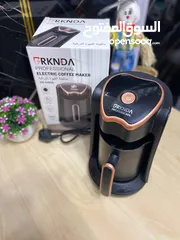  8 صباحك قهوة تركية على أصولها؟ مع ماكينة BRKNDA... فنجانك صار تحفة! تصميم أنيق