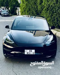  2 بدفعه اولى 1500 تملك تسلا موديل 3 لون اسود ملوكي موديل 2022 للبيع كاش او اقساط عالهويه