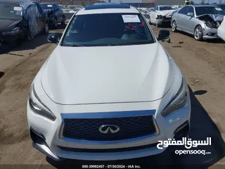  14 انفنتي Q50s رد سبورت دفريشن بدون حوادث قمة في النظافه