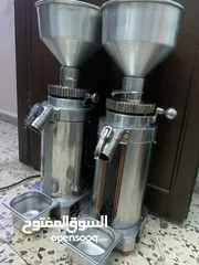  5 ماكينات قهوةًطحن1 فازوماكينة 3فاز حرق يمعلم  على الماكينتين بسبب الاستعجال بالبيع