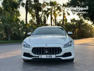  4 Maserati Quattroporte S 2018 White  3.0L V6 Engine  Perfect Condition