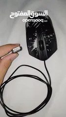  6 ماوس ألعاب Jedel بإضاءة RGB ملونة وجذابة، مستعمل بحالة ممتازة ويعمل بكفاءة عالية، مناسب للجيمينغ