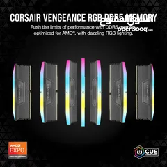  6 CORSAIR VENGEANCE RGB DDR5 32GB (2x16GB) DDR5 6000MHz