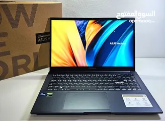  2 Asus Clean used 11th generation Nvidia graphics mid gaming laptop with box, only 1700 Qr.