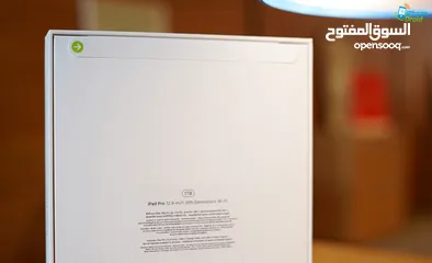  5 iPad Pro M2 2022 1TB WiFi + Cellular /ايباد برو 12.9 1 تيرابايت  2022 واي فاي + خط مع قلم ابل هدية
