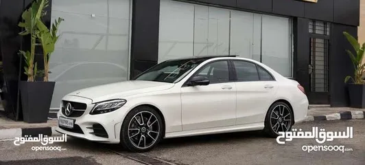  2 Mercedes C200 2019 Amg kit mild hybrid Night Package وارد الوكالة غرغورية