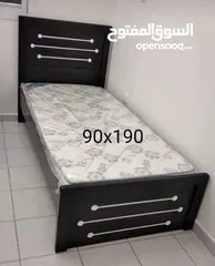  3 we have wood single size 90x190 bed with mattress available