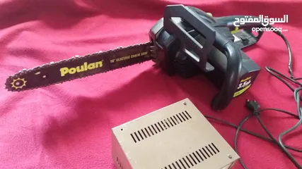  1 منشار بولان الكهربائي  poulan Electric ChainSaw