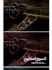  7 Car interior lights in different colors, 3 meters أضاءات داخليه للسياره باللوان مختلفه ثلاثه متر