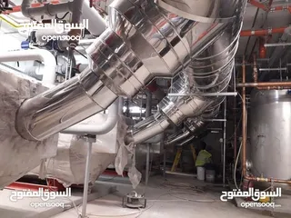  6 دكت ، هودات ، مداخن ، مطاعم ، جميع اعمال الستانلس طبي وغذائي ، رفوف وطاولات ستانلس طبي و غذائي .