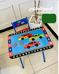  3 مكاتب أطفال الروضة – متعة الدراسة واللعب في مكان واحد تصميم عملي ومريح للأطفال .