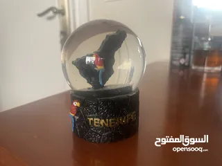  2 تحفية طائر إسبانية من تناريف snow globe