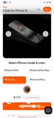  5 IPhone 16 256G 100% Battery + click iOS keyboard