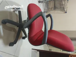  4 FOR SALE: Red Table Chair/Rolling Chair- 7KD