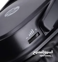  3 سماعة رأس استريو من HP مع إضاءة LED Dhe-8004 - أسود، سلكية