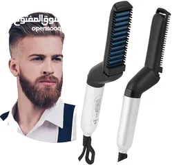  2 men hair straightening hair brush