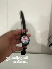  3 Lacoste ساعة تعمل عليها علم لندن  نظيفه