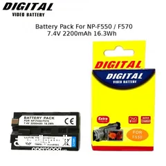  7 Gigital Video Battery  بطاريات كاميرات واضاءة تصوير F750/F770  F550/570  وشاحن بطاريات للنوعين