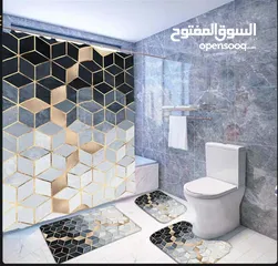  2 طقم حمام قطيفه 3D