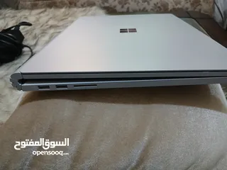  10 Microsoft Surface book 3 15", 16GB Ram, 256GB NVMe, NVIDIA 1660Ti, 4K UHD Touch   حالة الجديد ومكفول