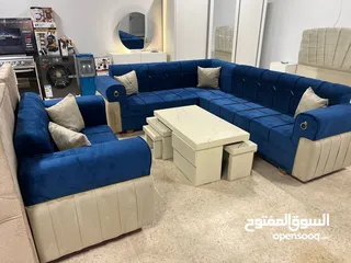  6 اطقم كورنر +طاولات سفرة تركي